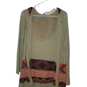 Tribal Print Cardigan